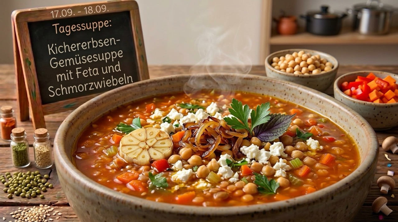 Tagessuppe immer Donnerstags und Freitags 11:30 - 15:00 Uhr